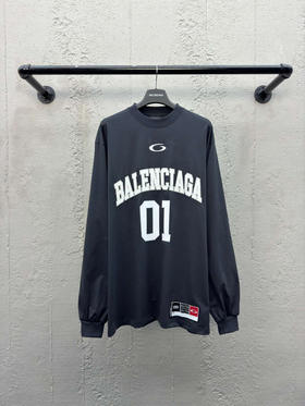 Balenciaga 字母刺绣01篮球长袖
