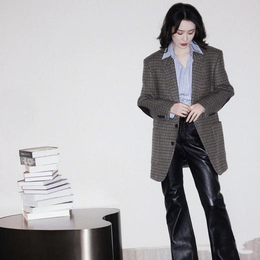 ce*同款人字纹羊毛呢西装外套 商品图7