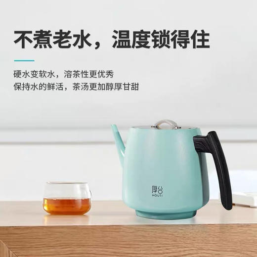 厚台蒂芙尼蓝真空泡茶专用烧水壶双层保温电热水壶 商品图1