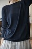 apuntob 丝麻混纺修身上衣T恤 商品缩略图0
