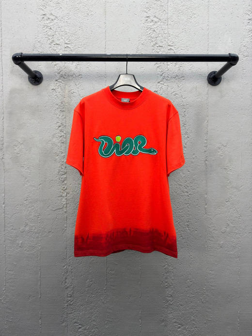 DIOR 蛇年限定贴布刺绣短袖 商品图0