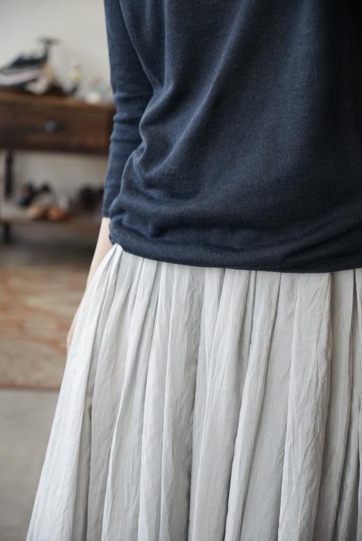 apuntob 丝麻混纺修身上衣T恤 商品图2