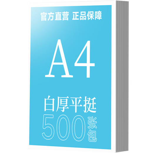 绘威A4打印纸70g500张 单包复印纸 双面加厚草稿纸 打印书写绘画 商品图1