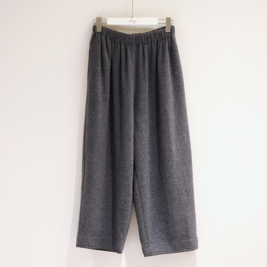 黄阿福 柔软斜纹羊毛九分褶裤 商品图0