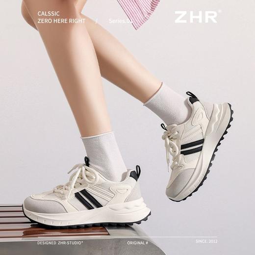 ZHR则则厚底增高老爹鞋女5.5cm春季新款透气舒适休闲鞋柔软运动鞋 商品图7