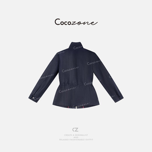 COCO ZONE 2025新款高级感收腰立领休闲外套ACD1A0374 商品图3