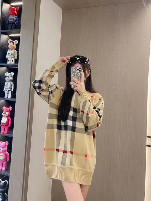 新品BBR 经典格纹针织套头 商品图3