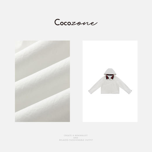 COCO ZONE 25春季新品纯色长袖连帽拉链外套ACD2A0207 商品图2