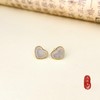 18k玉石耳钉,1.66克 商品缩略图0