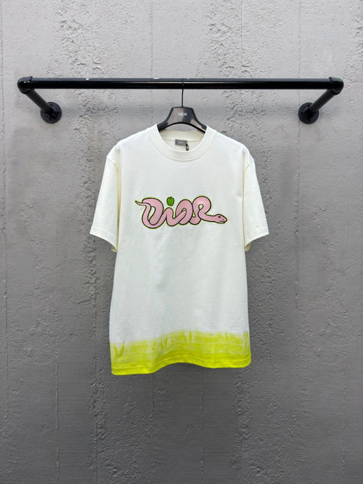 DIOR 蛇年限定贴布刺绣短袖 商品图0