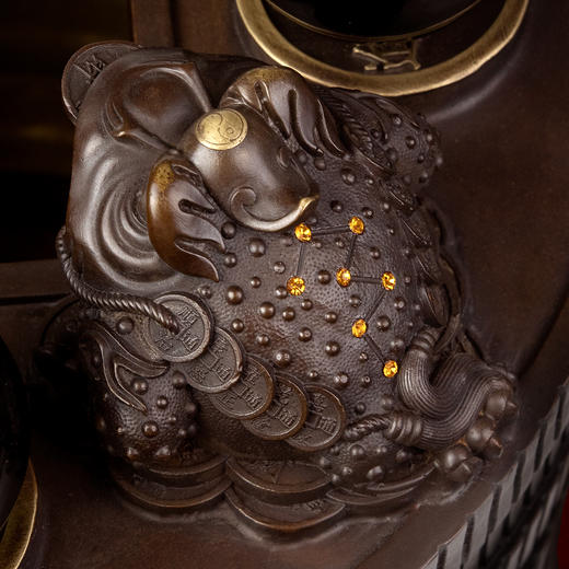 财聚八方聚宝盆 大号黑曜石球 商品图4