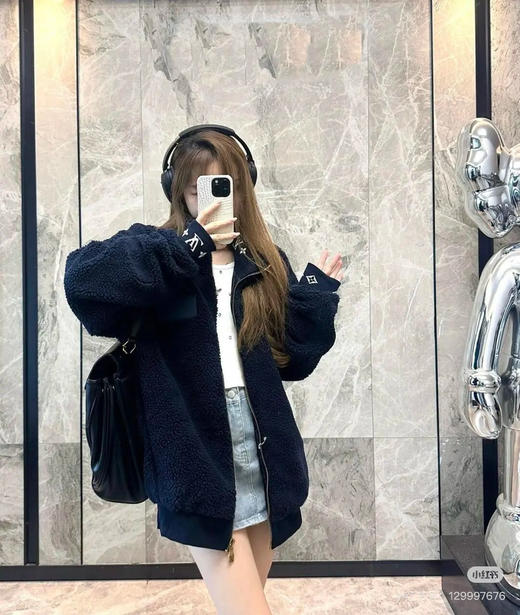 新品 1V 2024新款 棉羊毛羊羔夹克外套 商品图3