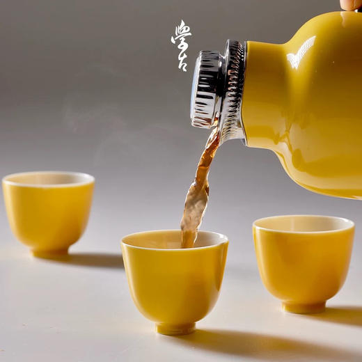 学古|隋黄杯中式全手工薄胎聚香景德镇高温瓷品茗茶杯6只礼盒30ml 商品图1