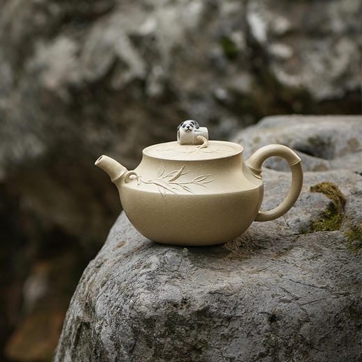 龙德堂陶艺 徐飞制《悠然自得》本山绿泥 280cc 库存请咨询客服 商品图0