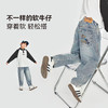 【团购价59.9】多多家男童牛仔裤2025新款春秋款儿童字母刺绣休闲裤子男孩春装潮10388 商品缩略图2