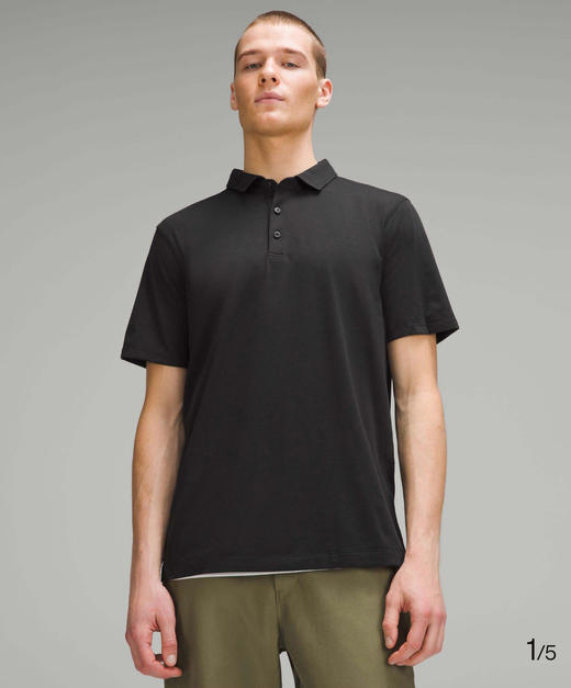 LULU 男士衣角标速干短袖POLO衫 Z-15026 特惠 商品图0