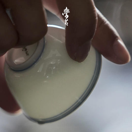 学古|青花双线杯 景德镇瓷工夫茶杯青花杯家用送礼 6只礼盒装40ml 商品图2