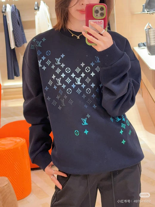 新品 1V 2024SS 渐变刺绣套头卫衣 商品图3