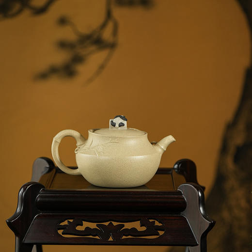 龙德堂陶艺 徐飞制《悠然自得》本山绿泥 280cc 库存请咨询客服 商品图1