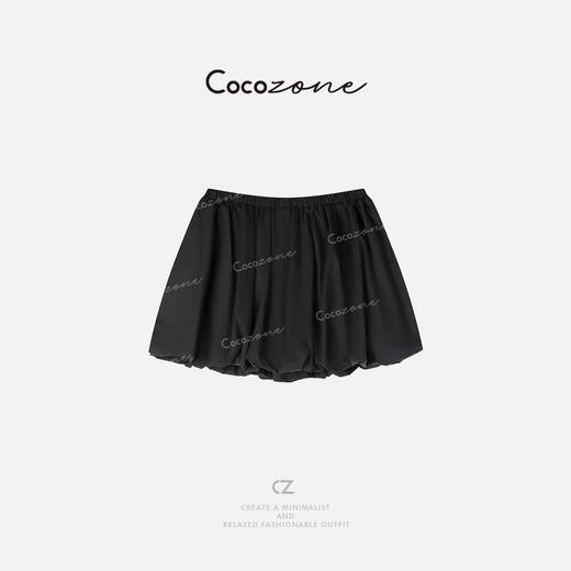 COCO ZONE 2025设计感花苞纯色显瘦褶皱短裙CD2A0122 商品图1
