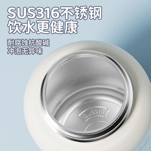 智能316儿童保温杯吸管杯儿童水杯可爱卡通便携不锈钢杯子儿童壶 商品图2