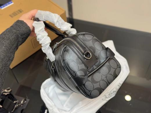 D021674简单百搭颜值高日常出街shou选黑花枕头包 商品图11