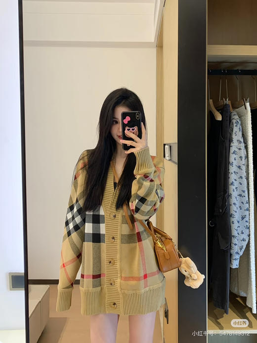 新品BBR 经典格纹针织开衫 商品图5