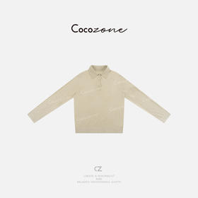 COCO ZONE 2025早春半开领别致休闲长袖针织衫CD1A0141
