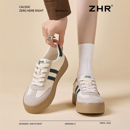 ZHR则则厚底增高德训鞋女2025春季新款柔软轻便休闲鞋百搭ins板鞋 商品图7