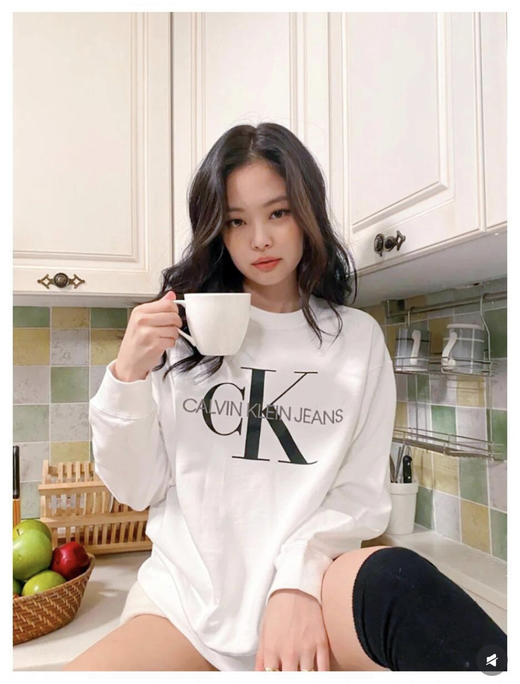 西K 情侣款液氨棉 圆领长袖T恤 CX196 商品图2