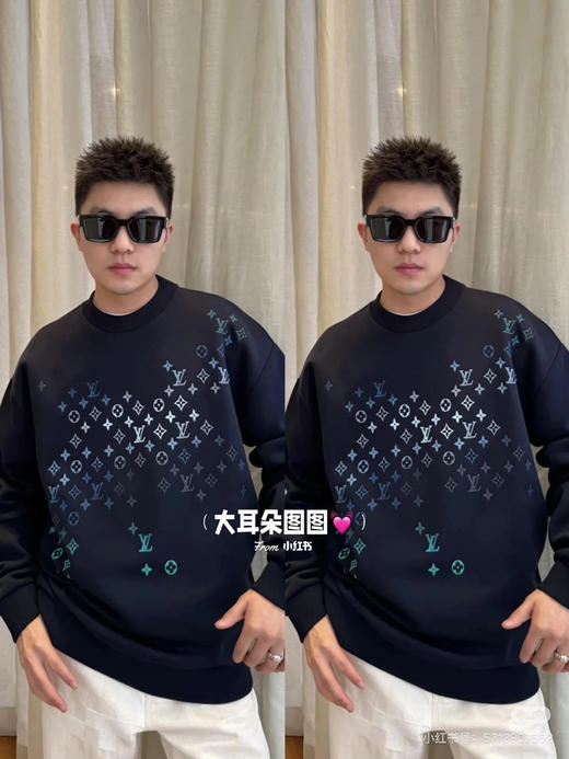 新品 1V 2024SS 渐变刺绣套头卫衣 商品图4