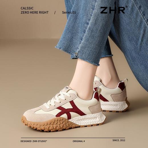 ZHR则则复古老爹阿甘鞋2025春季新款厚底运动鞋休闲轻便运动德训 商品图8