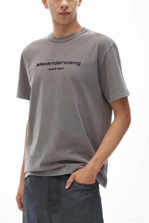 【sm1】新款情侣字母设计成衣水洗染色短袖T恤！！ 商品图0