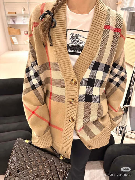 新品BBR 经典格纹针织开衫 商品图2