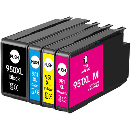 绘威950XL/951XL墨盒 适用惠普HP 8100 8600 8600plus 251dw 276dw打印机墨盒 墨水 Officejet Pro 四色套装 商品图8