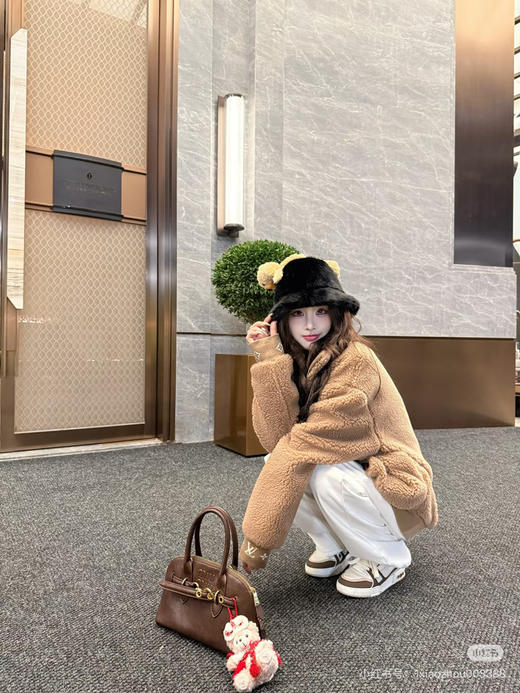 新品 1V 2024新款 棉羊毛羊羔夹克外套 商品图2