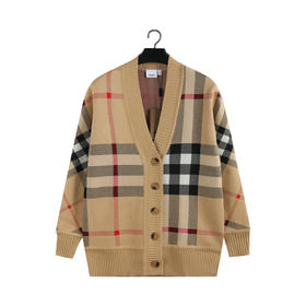 新品BBR 经典格纹针织开衫