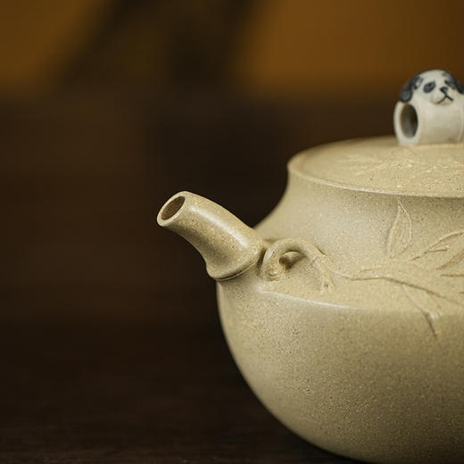 龙德堂陶艺 徐飞制《悠然自得》本山绿泥 280cc 库存请咨询客服 商品图3