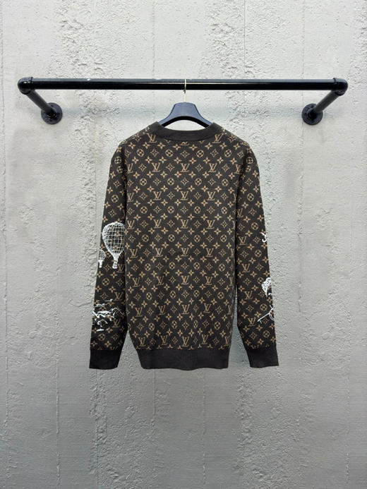 LOUIS VUITTON 老花涂鸦刺绣毛衣 商品图1