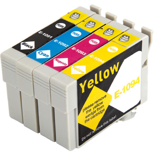 绘威T1091-1094墨盒 适用爱普生ME1100 300 360 510 600F 650FN ME30 70 700FW打印机墨盒epson墨水 四色套装 商品图7