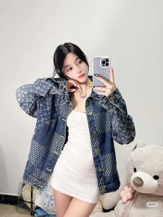 新品 1V✖️Nigo 经典款棋盘格牛仔夹克外套 商品图10