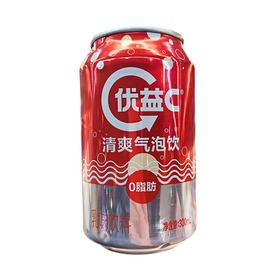 蒙牛 优益C清爽气泡饮 300ml/罐