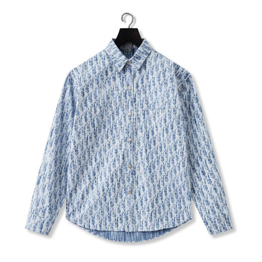 新品 DR CD蓝白循环提花衬衫 商品图0