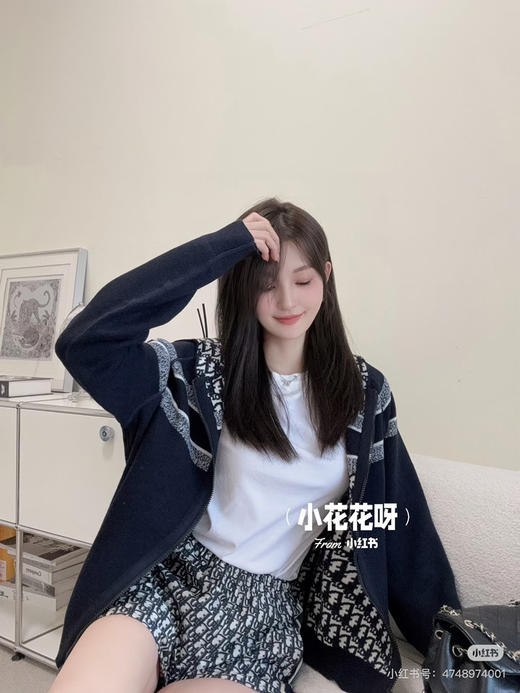 新品DR 经典双面穿羊绒提花外套 商品图8