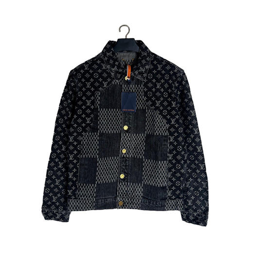 新品 1V✖️Nigo 经典款棋盘格牛仔夹克外套 商品图0