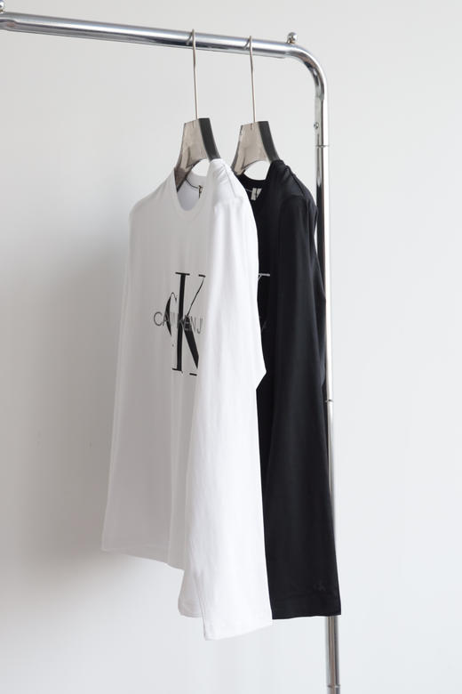 西K 情侣款液氨棉 圆领长袖T恤 CX196 商品图4