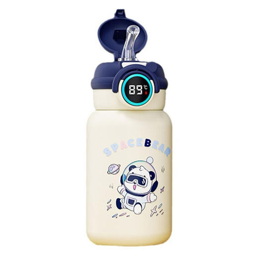智能316儿童保温杯吸管杯儿童水杯可爱卡通便携不锈钢杯子儿童壶 商品图4