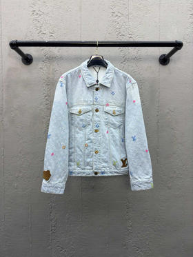 LOUIS VUITTON x Tyler 联名款绣花牛仔外套