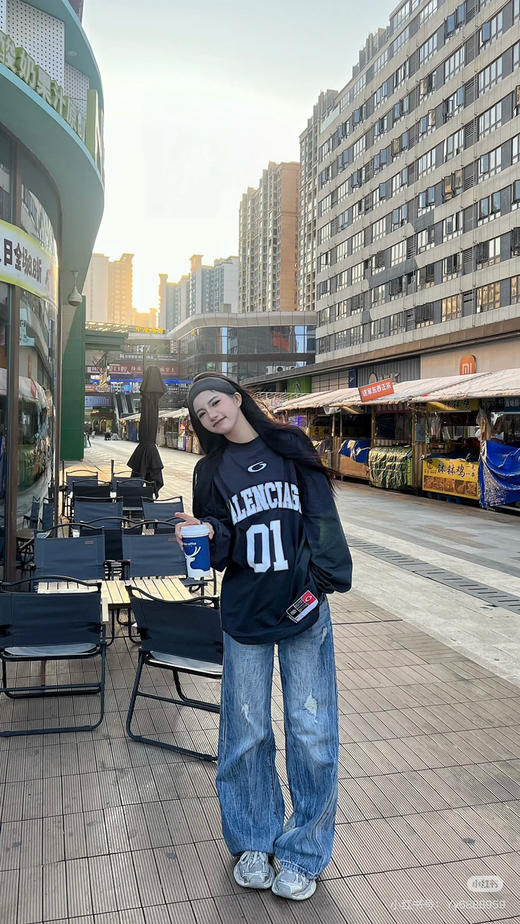 Balenciaga 字母刺绣01篮球长袖 商品图4