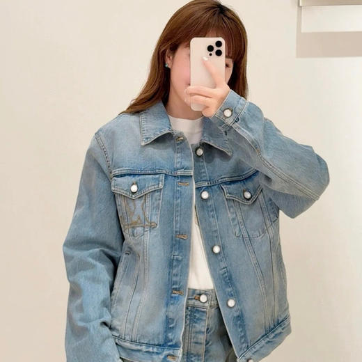 LOUIS VUITTON 贴布字母牛仔外套 商品图2